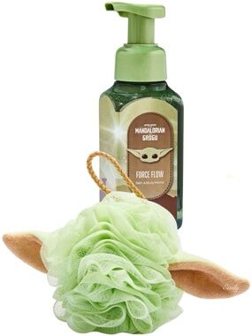 Star Wars GROGU Bath & Body
Works Green Loofah Sponge + FORCE FLOW Hand Soap Set